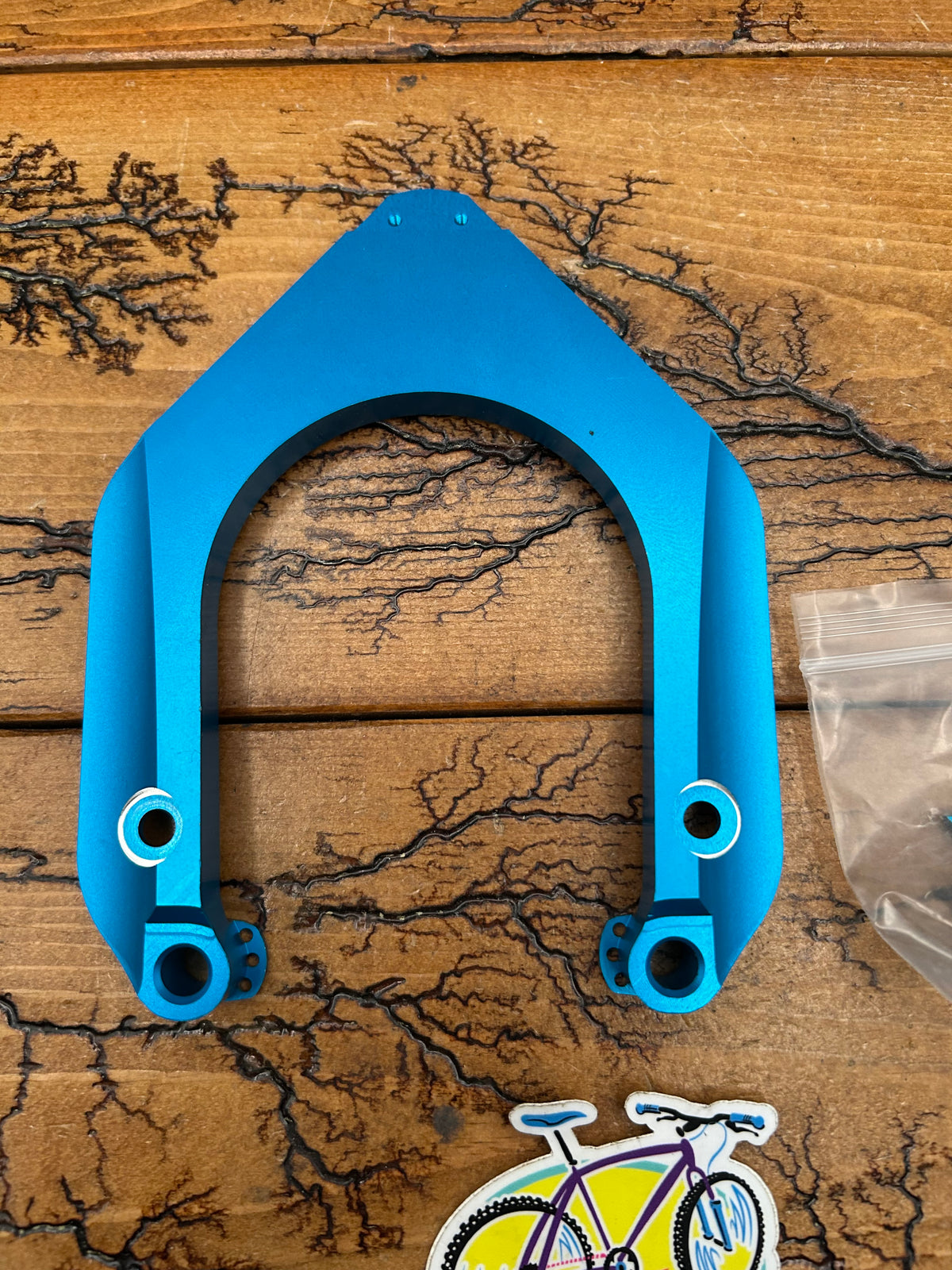 Improve Part Rock Shox Judy Turquoise Anodized Fork Brace / Arch