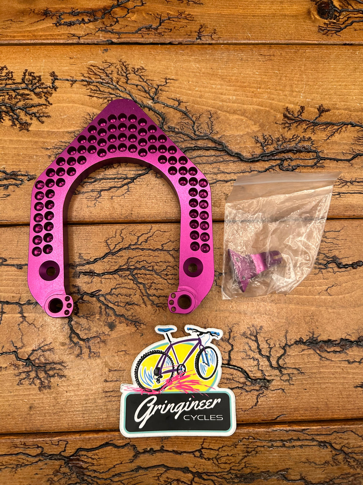 Improve Part Rock Shox Judy Purple Anodized Fork Brace / Arch