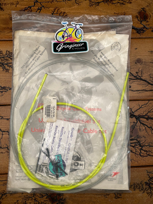 Gore Ride On Universal Mountain Derailleur Cable Set With Neon Yellow Housing NOS