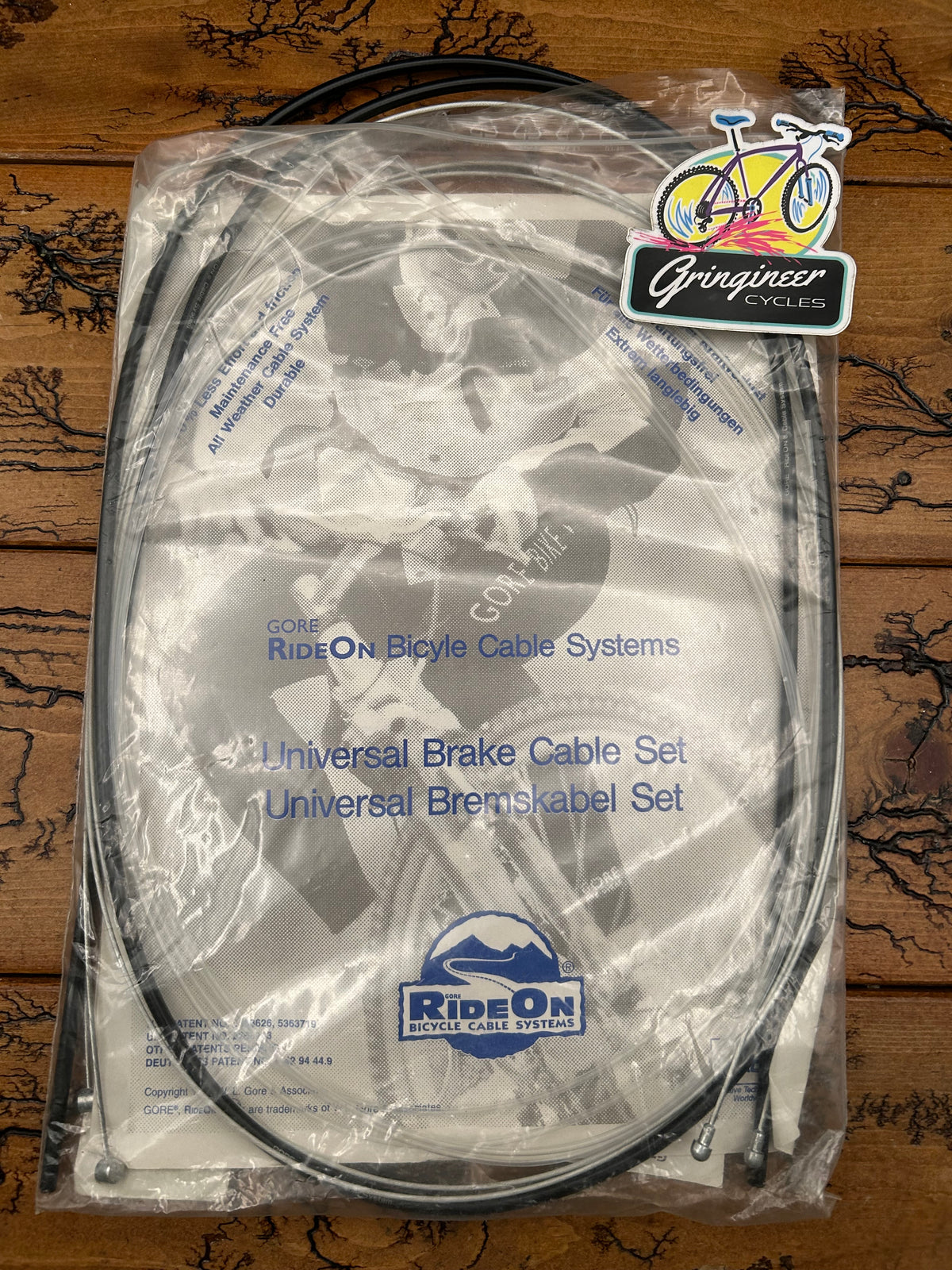 Gore Ride On Universal Road Or Mountain Brake Cable Set With Black Housing NOS