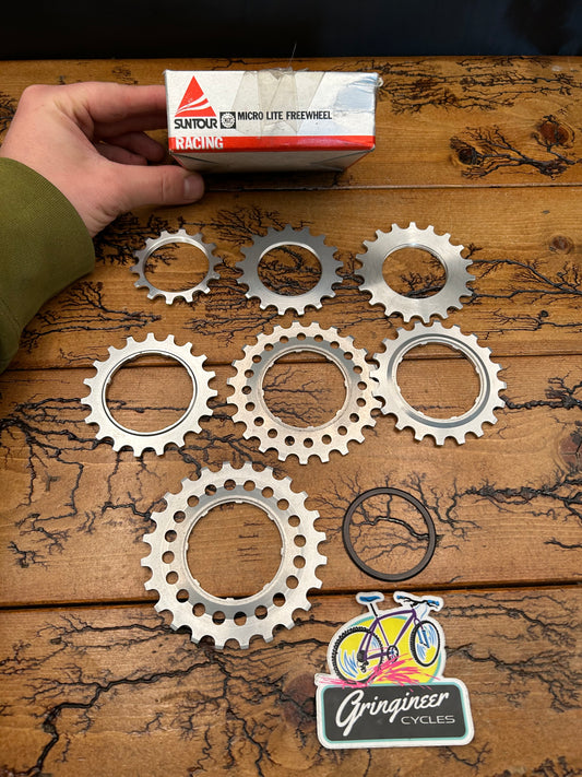 Suntour Microlite Aluminum Freewheel Cogs NOS