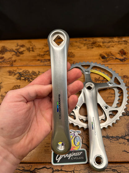 Shimano 600 Tri Color FC-6400 52/42 Biopace 170mm Crankset