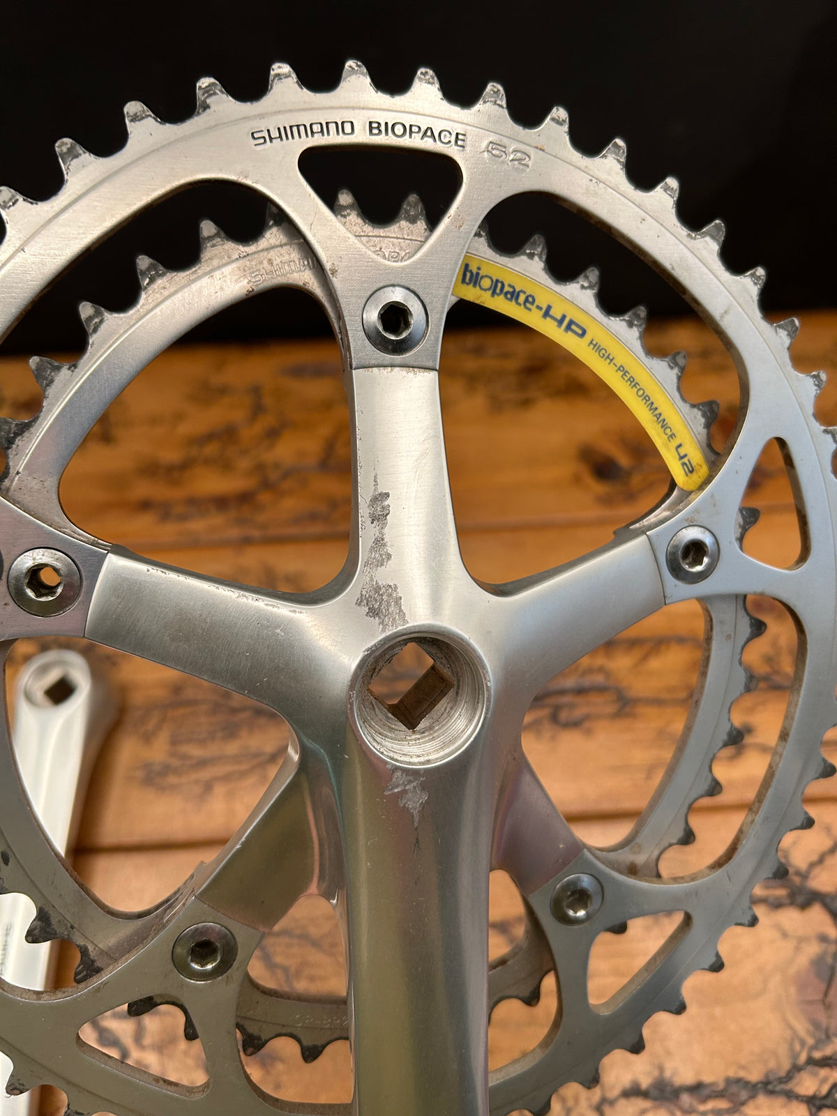 Shimano 600 Tri Color FC-6400 52/42 Biopace 170mm Crankset
