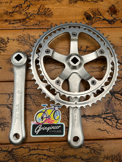 Shimano 600 Tri Color FC-6400 52/42 Biopace 170mm Crankset