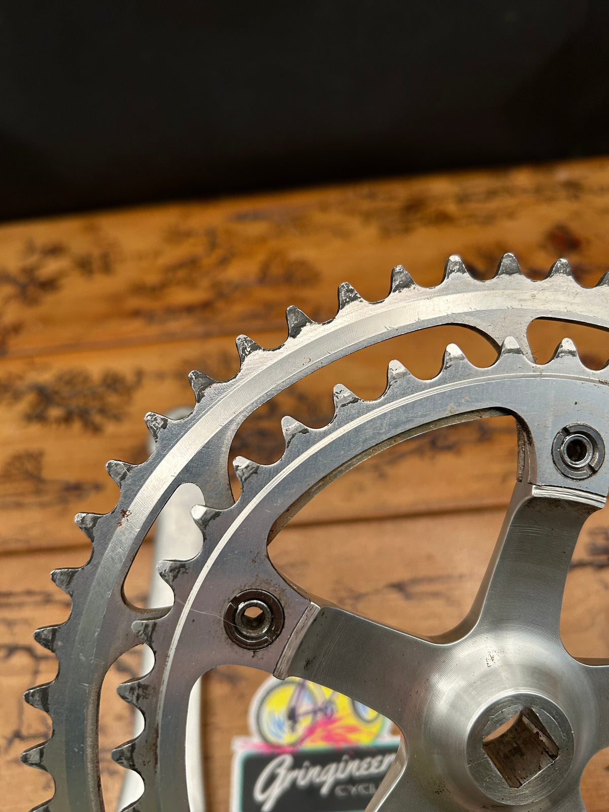 Shimano 600 Tri Color FC-6400 52/42 Biopace 170mm Crankset