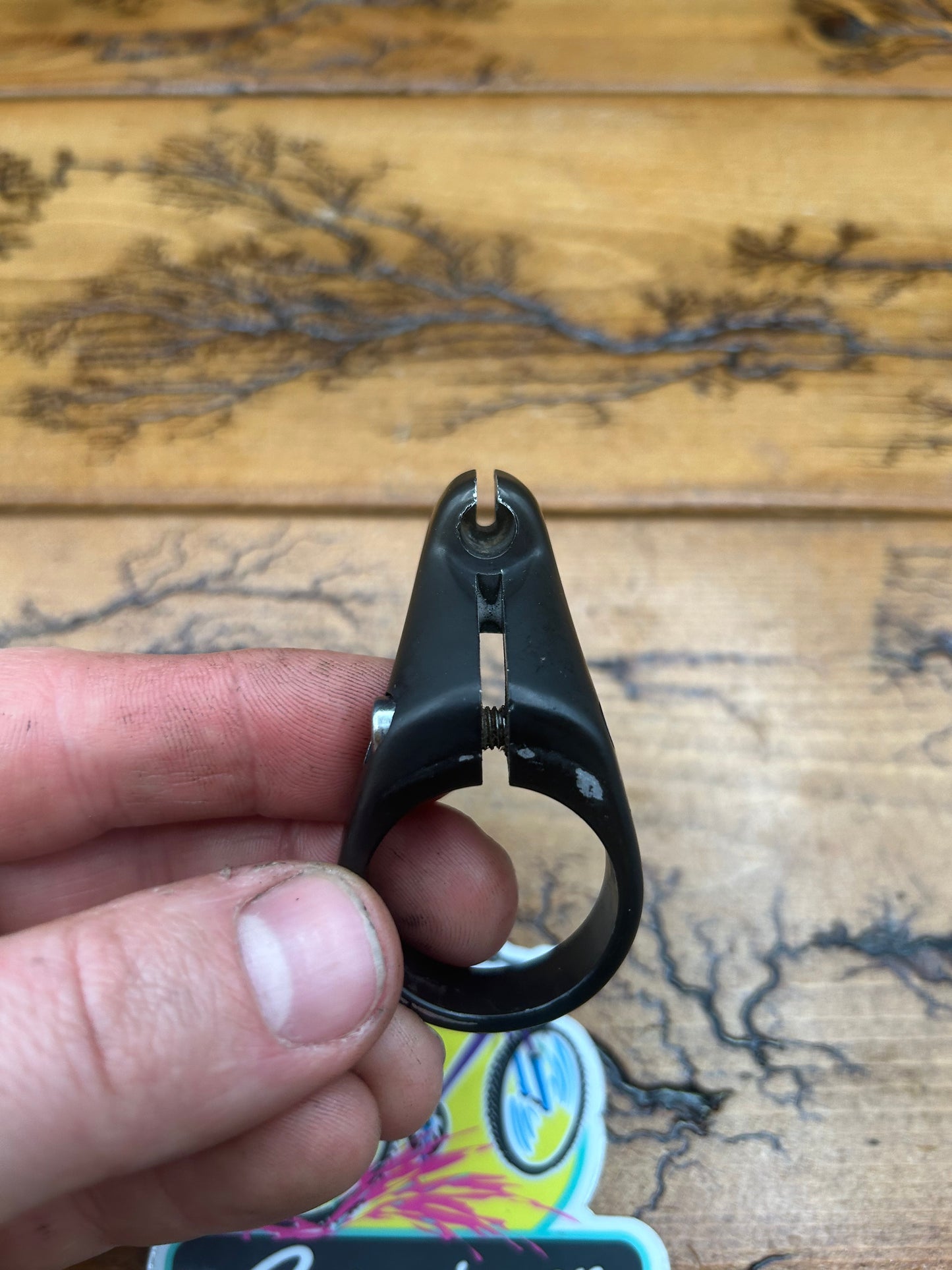 Tioga 1 1/8 Inch Threadless White Decal Cable Hanger Stop