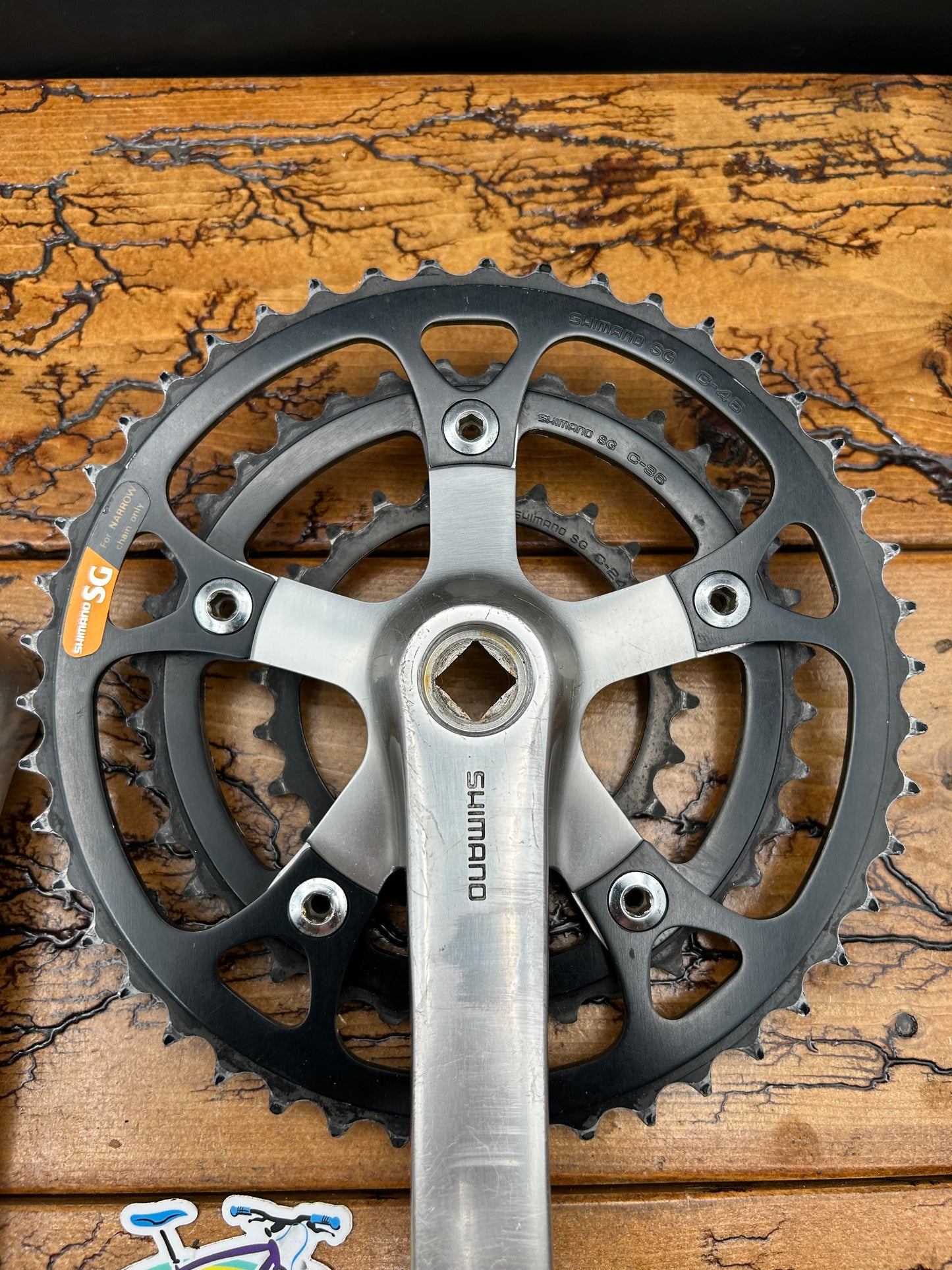 Shimano Deore XT FC-M730 46/36/24 175mm Square Taper Crankset