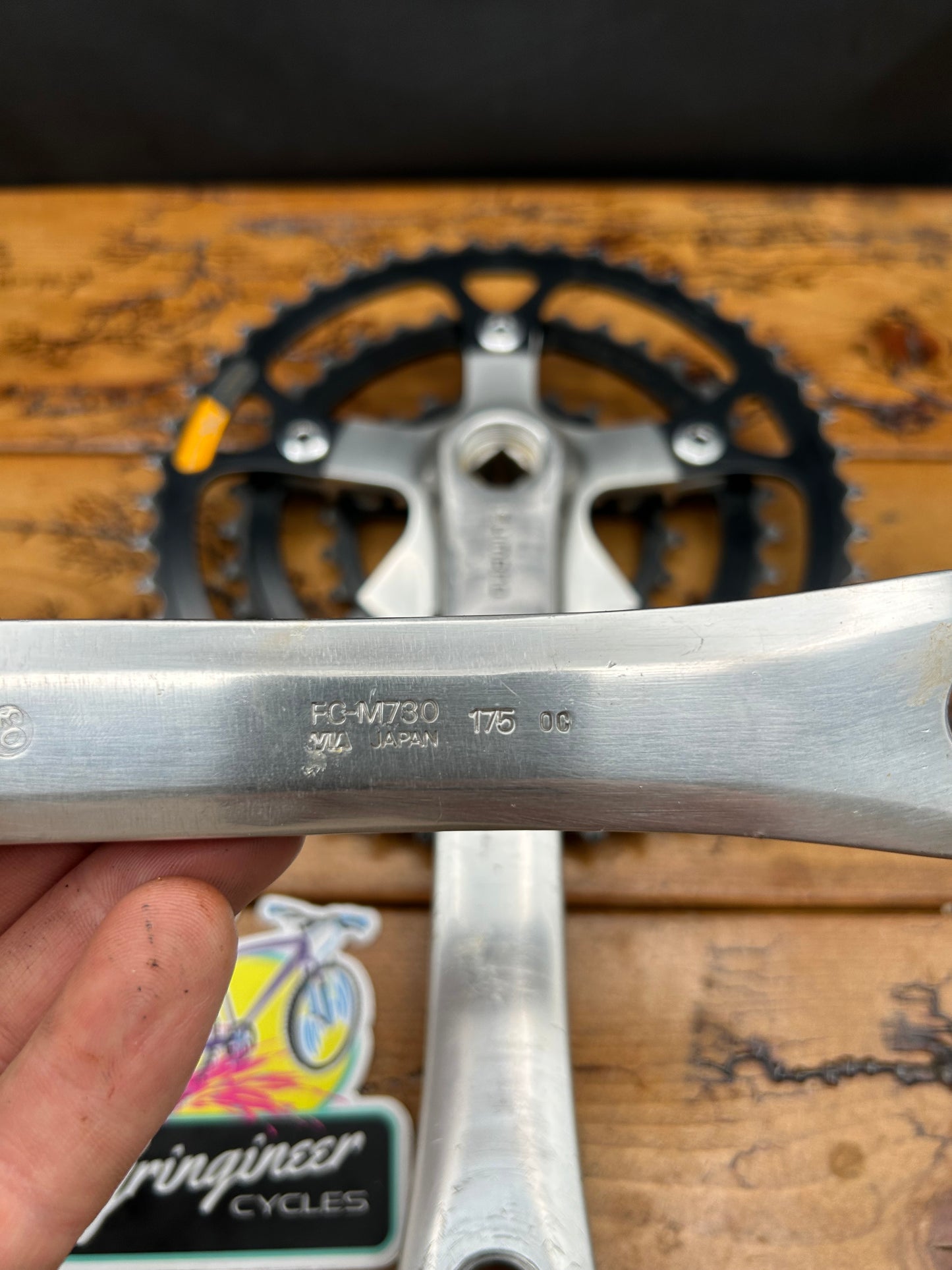 Shimano Deore XT FC-M730 46/36/24 175mm Square Taper Crankset