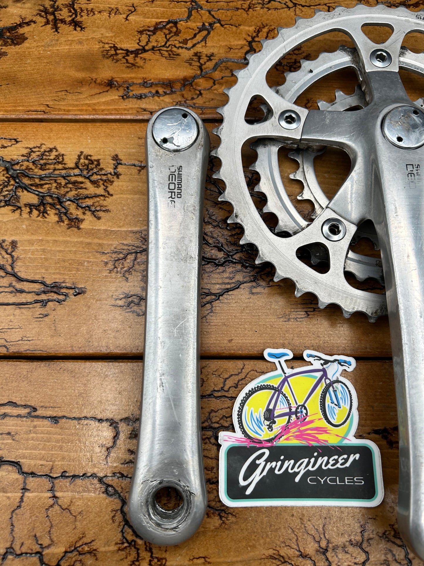 Shimano Deore FC-MT60 46/36/24 175mm Square Taper Crankset