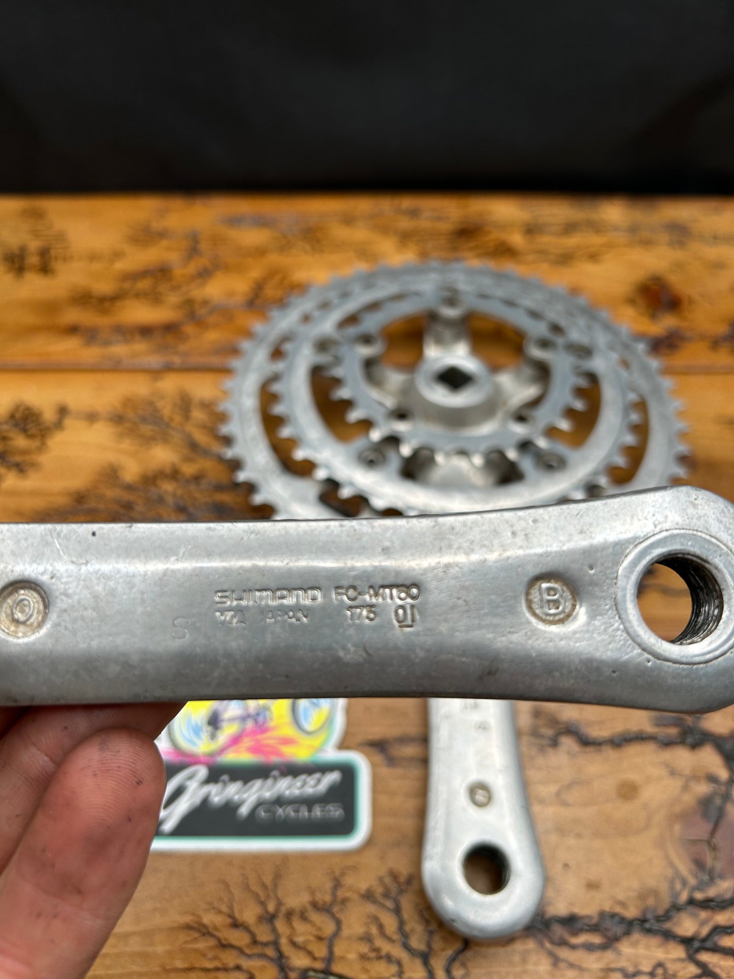 Shimano Deore FC-MT60 46/36/24 175mm Square Taper Crankset