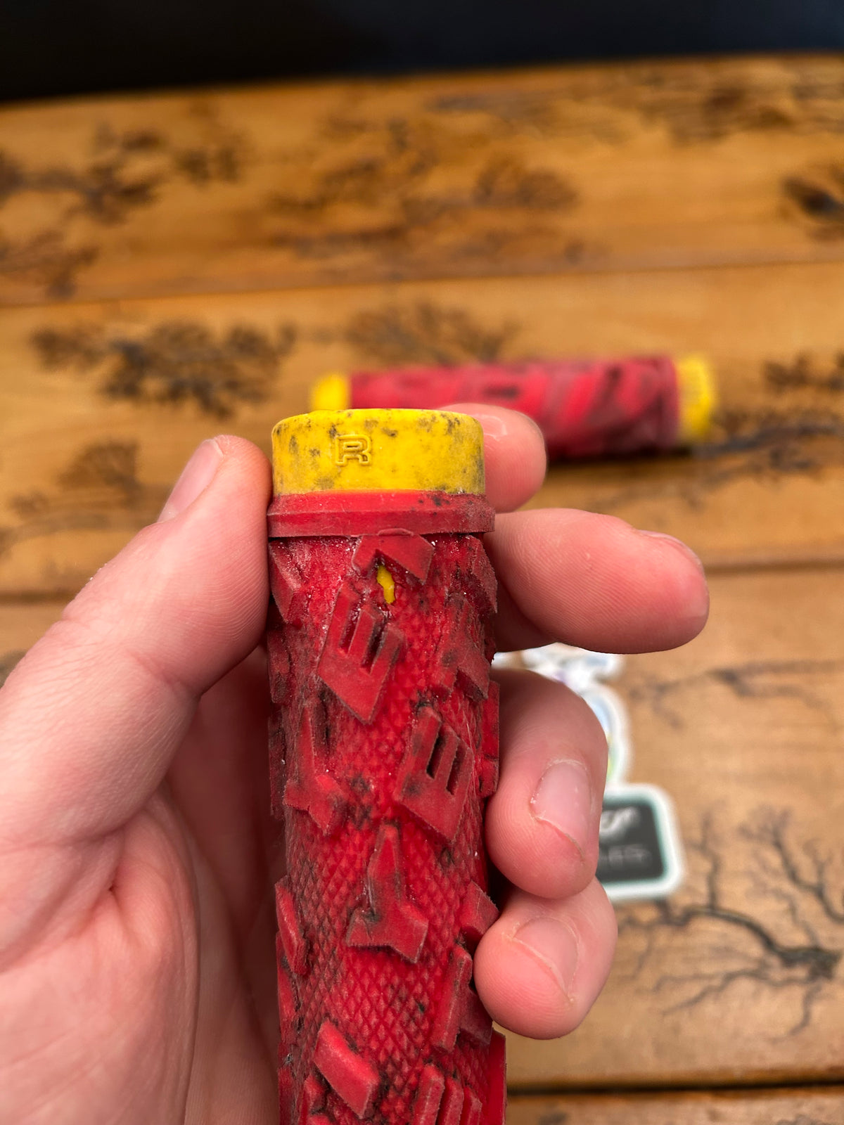 Yeti ODI Red And Yellow Grips