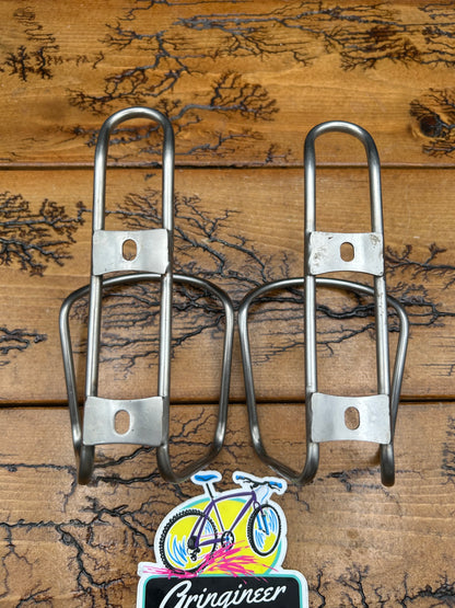 King Cage Stainless Steel Water Bottle Cages Set of 2