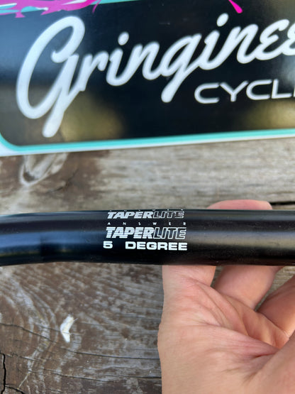 Answer TaperLite Easton E9 555m 5 Degree 25.4mm Black Handlebar