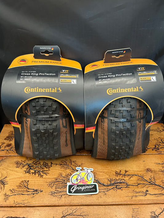 Continental Cross King Protection 26x2.20 Tan Wall Set of 2 Tires New