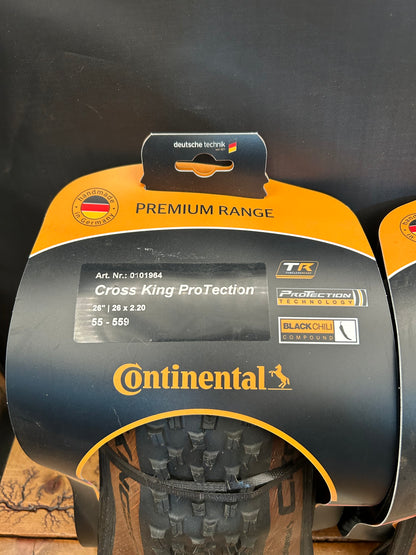 Continental Cross King Protection 26x2.20 Tan Wall Set of 2 Tires New