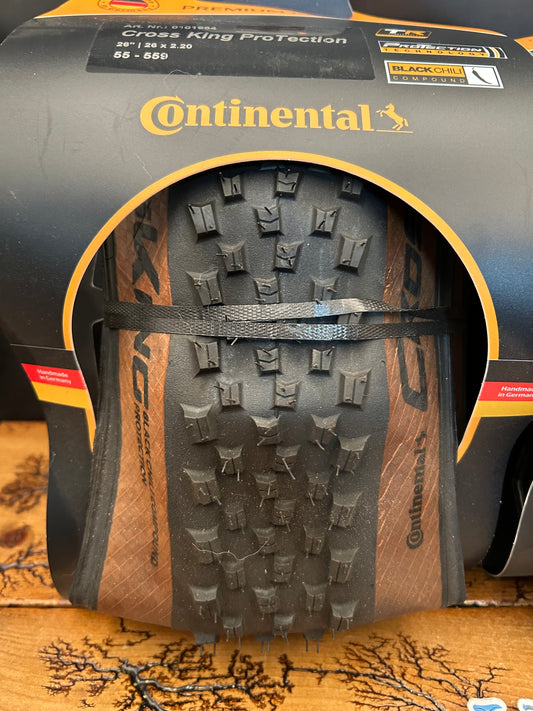 Continental Cross King Protection 26x2.20 Tan Wall Set of 2 Tires New