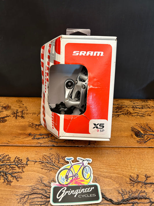 SRAM X5 9 Speed Long Cage Rear Derailleur New