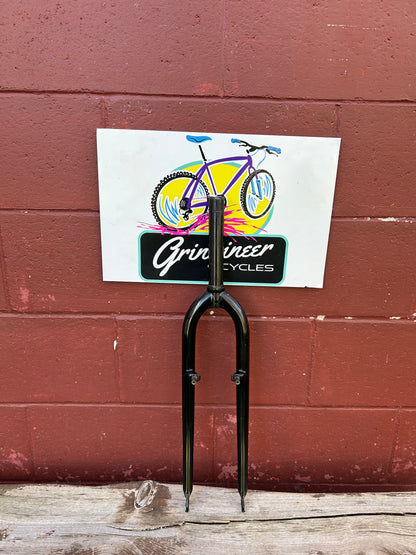 Spinner Black 26" 165mm Of Steerer 1 1/8 Inch Threadless Rigid Fork