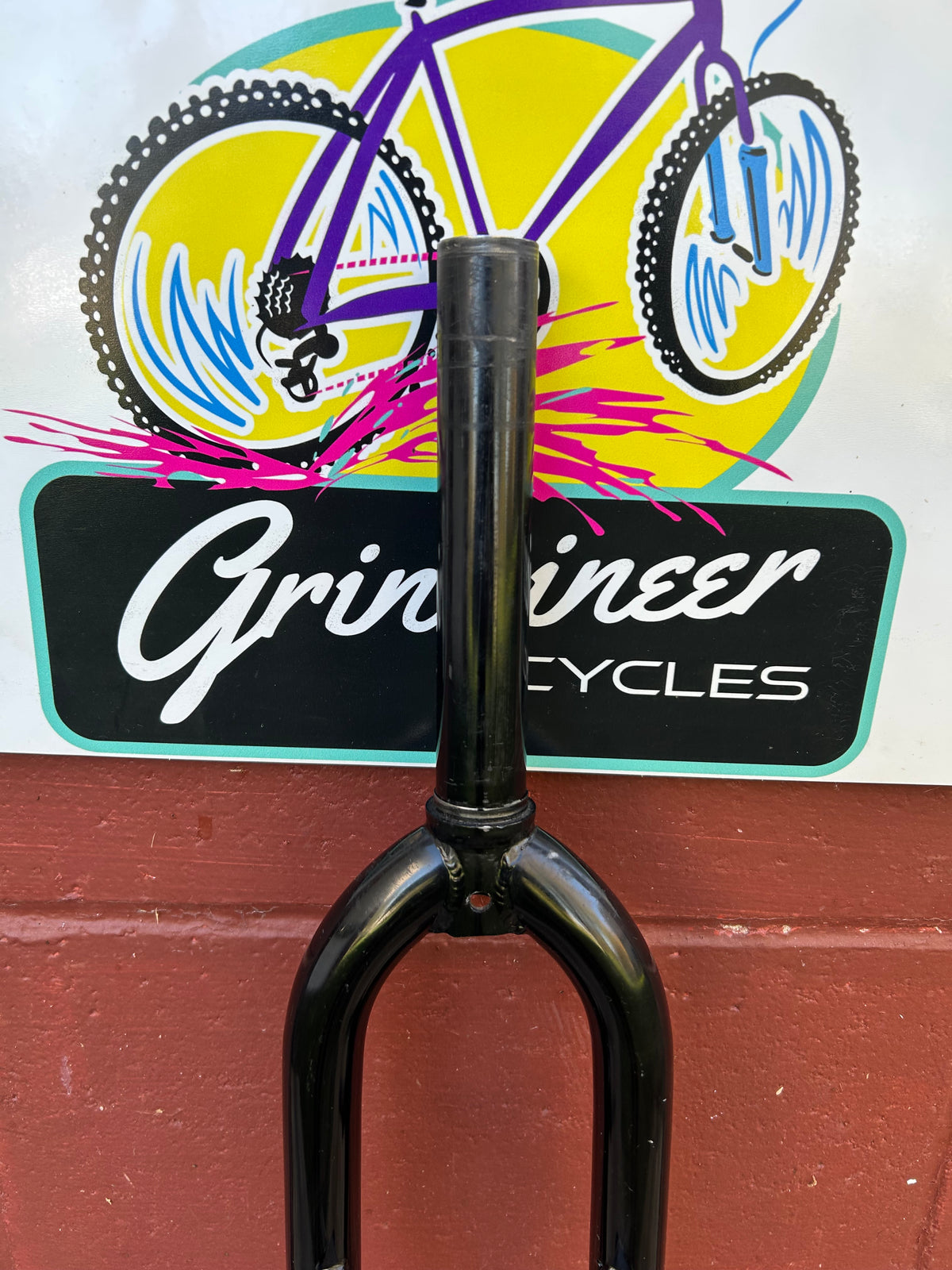 Spinner Black 26" 165mm Of Steerer 1 1/8 Inch Threadless Rigid Fork