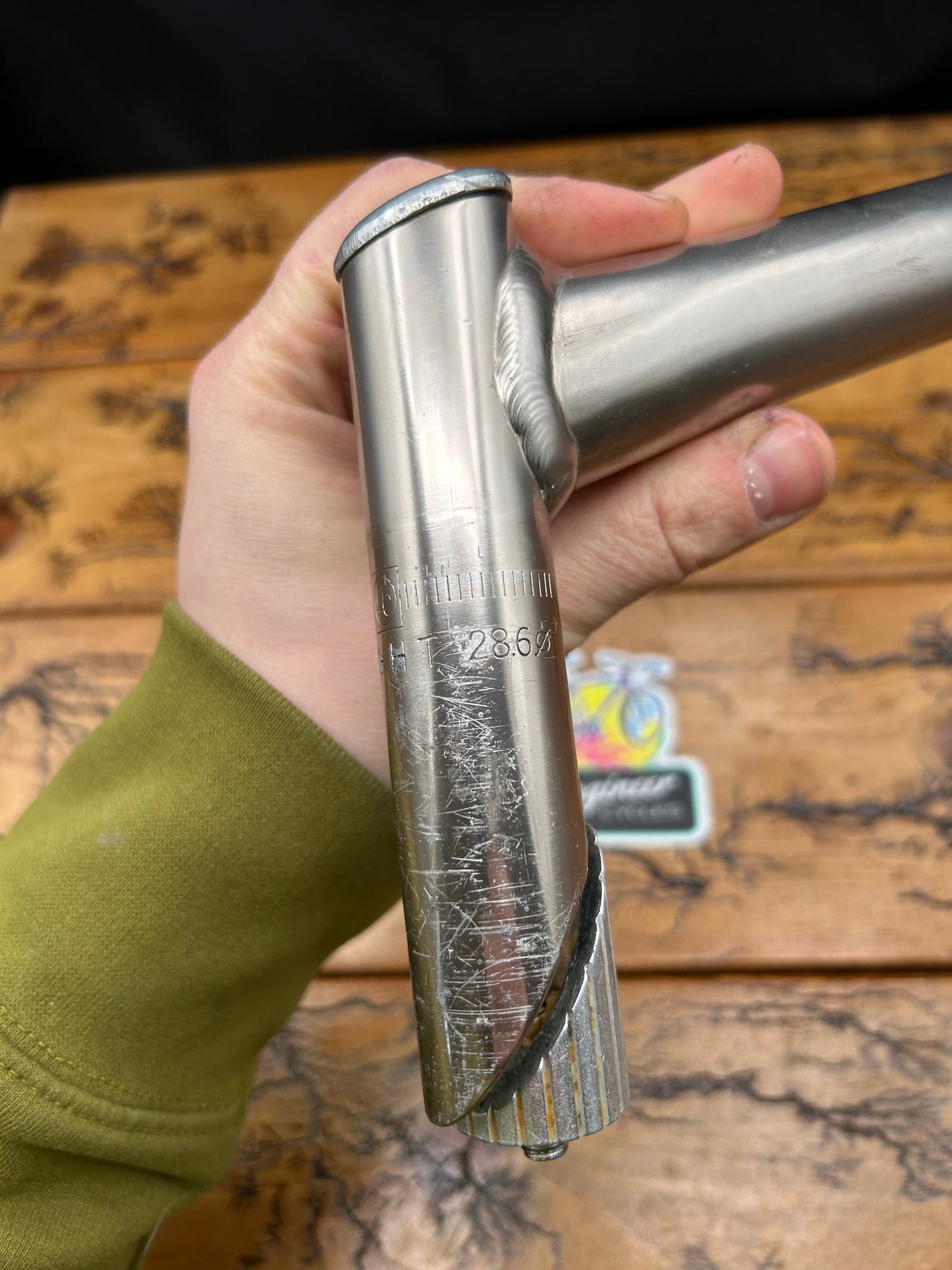150mm 1 1/4 Inch 25.4mm Silver Quill Stem