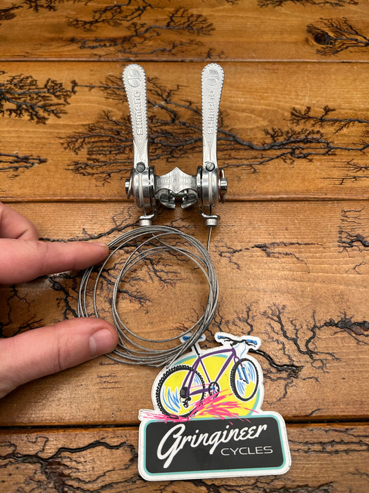 Shimano LB-100 Clamp On Down Tube Shifters NOS