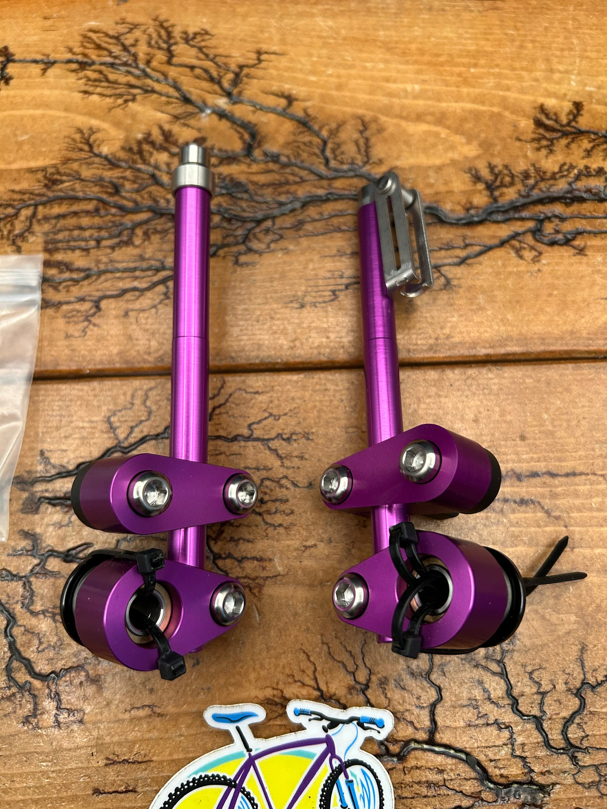 Improve Part Purple Anodized Onza Style V Brake