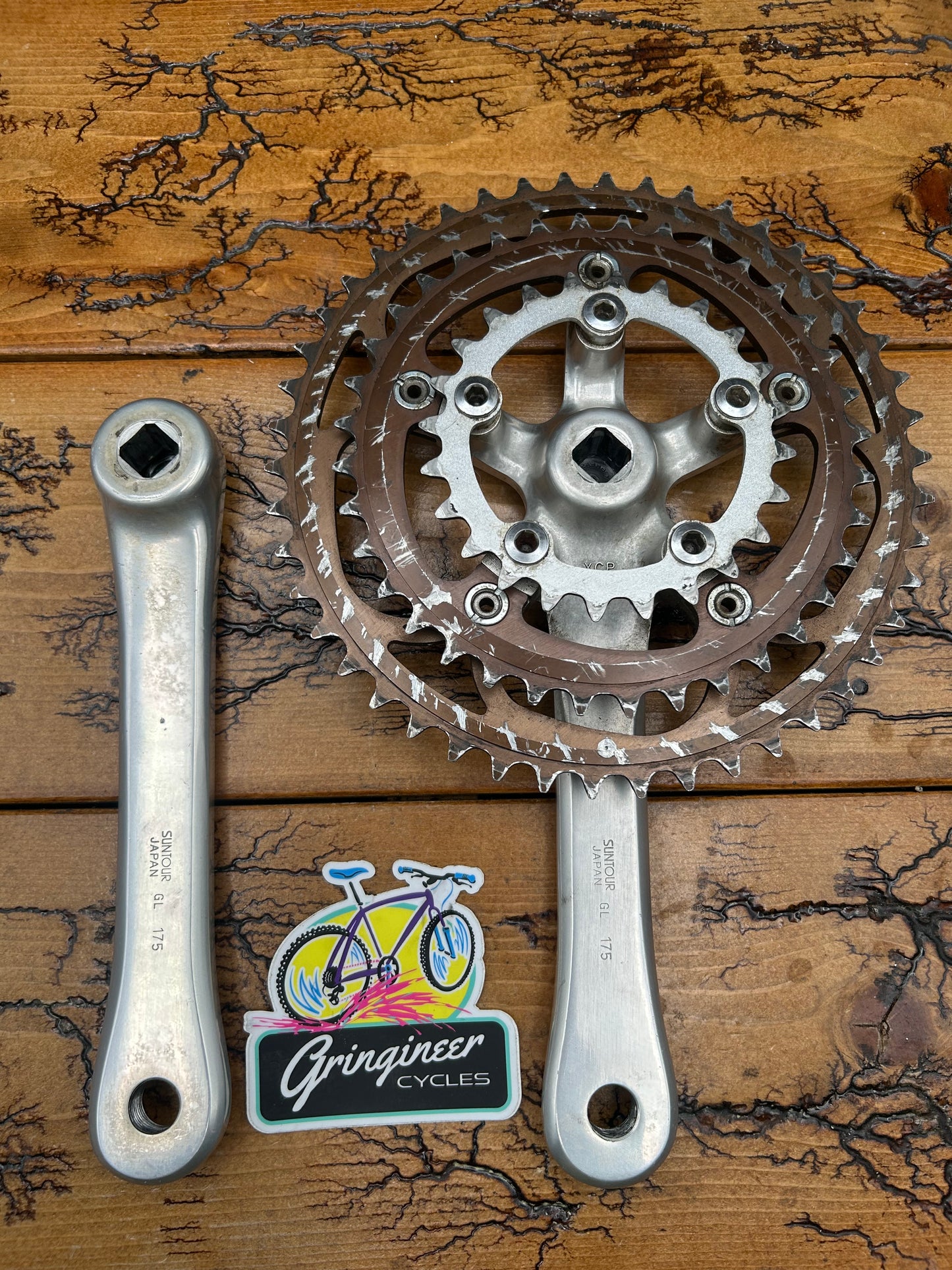 Suntour XC Pro 46/36/24 175mm Square Taper Crankset