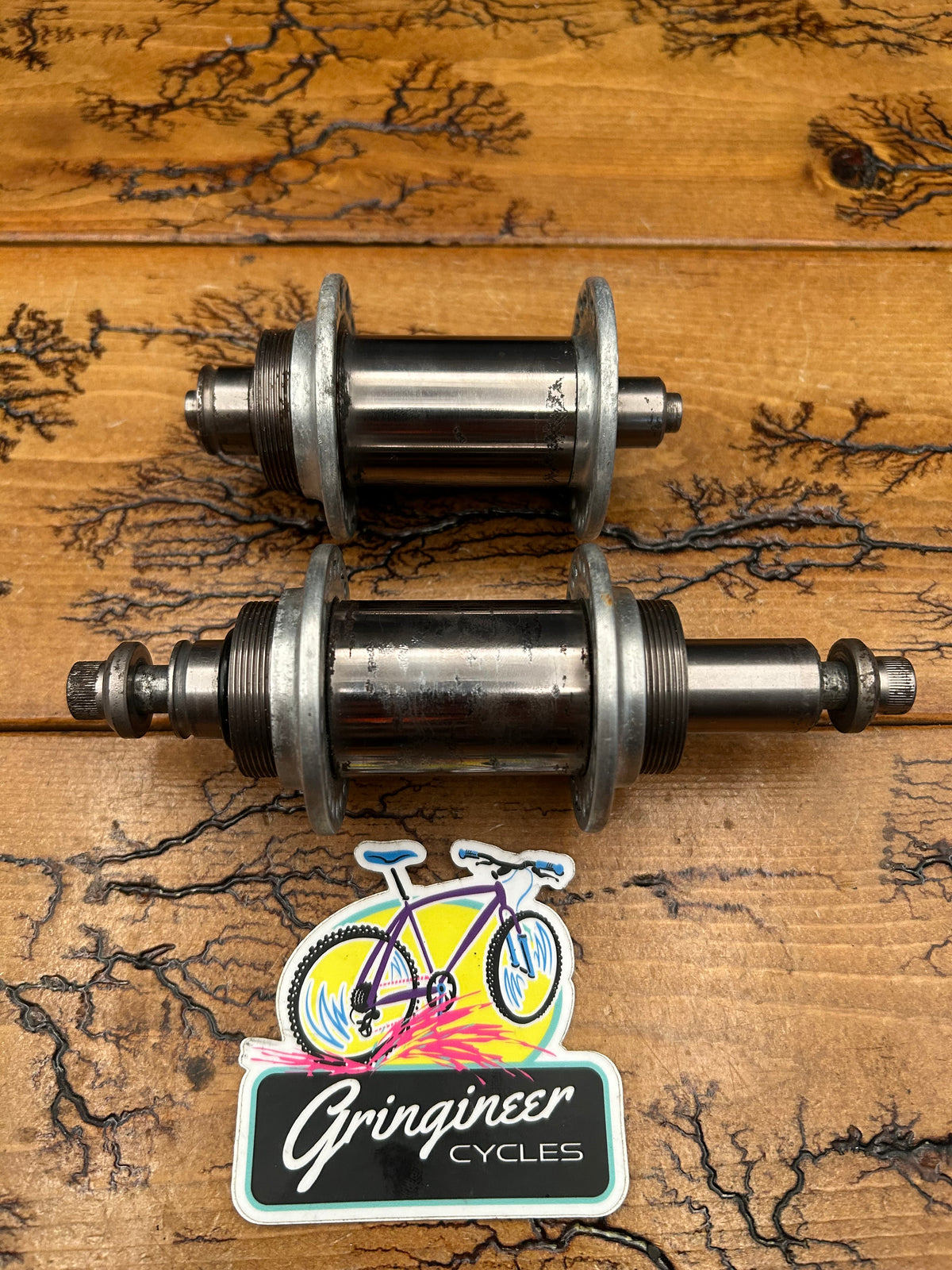 Phil Wood 48 Hole Drum / Disc Brake 100/126 Hub Set