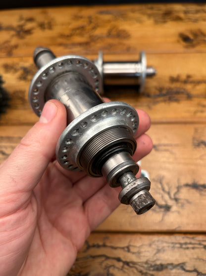 Phil Wood 48 Hole Drum / Disc Brake 100/126 Hub Set