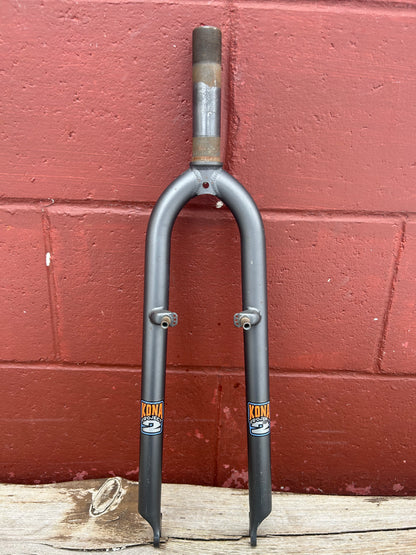 Kona Project Two Gray 1 1/8 Threaded Fork 122mm of Steerer