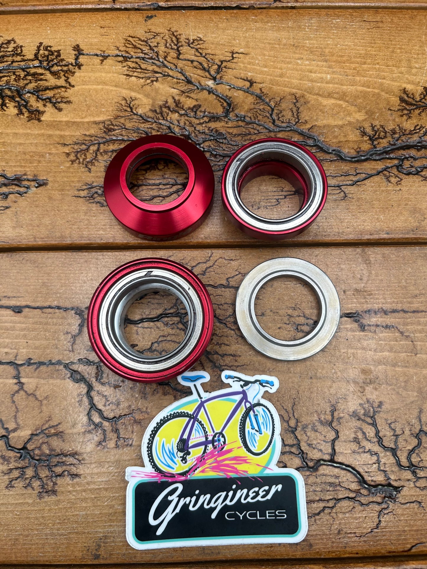 Ringle Slamma Jamma Red Anodized 1 1/8 Threadless Headset