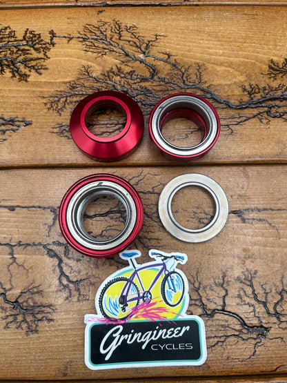 Ringle Slamma Jamma Red Anodized 1 1/8 Threadless Headset