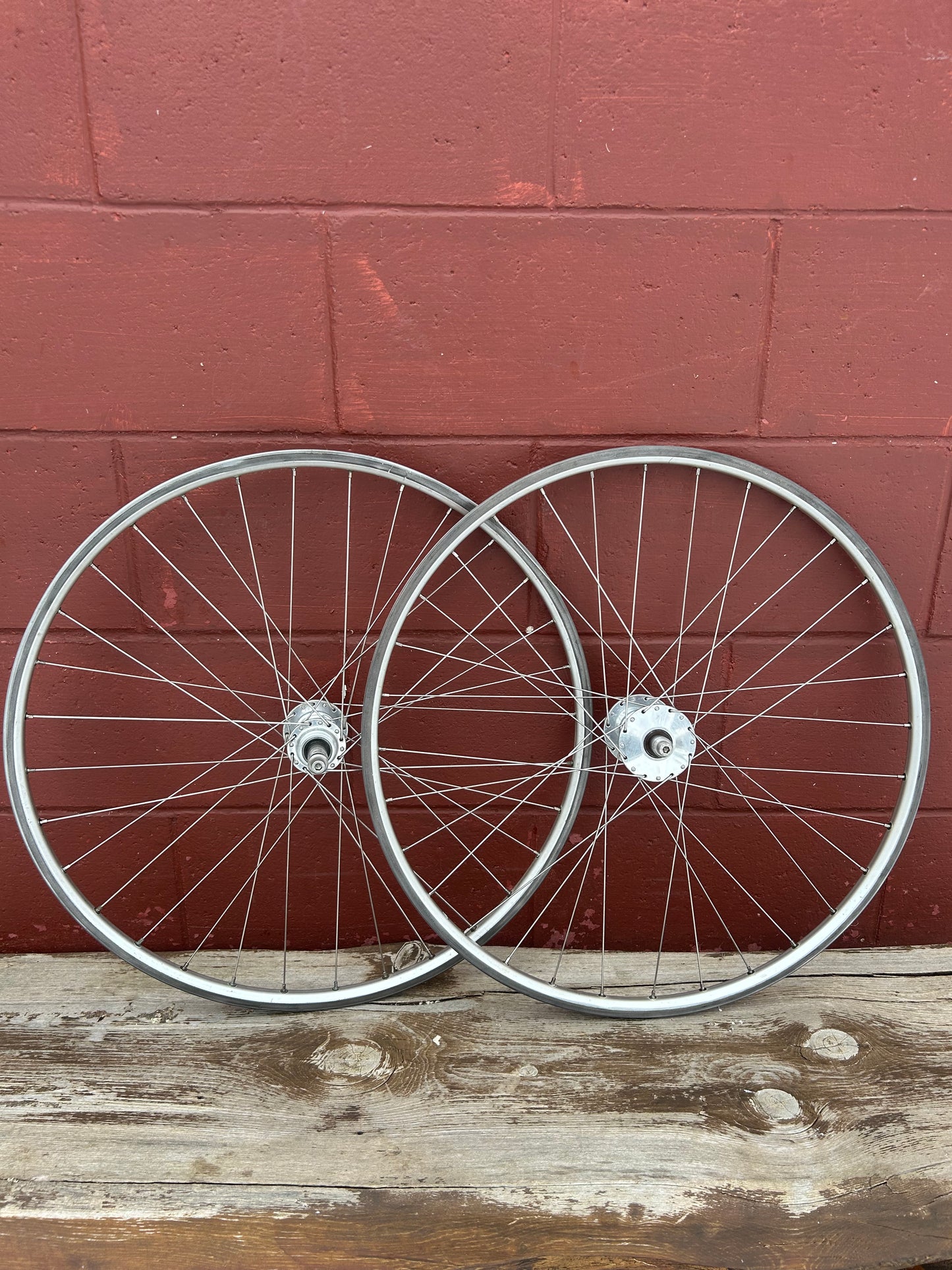 Phil Wood 26" 100/135 Bolt On  Rim Brake Wheelset