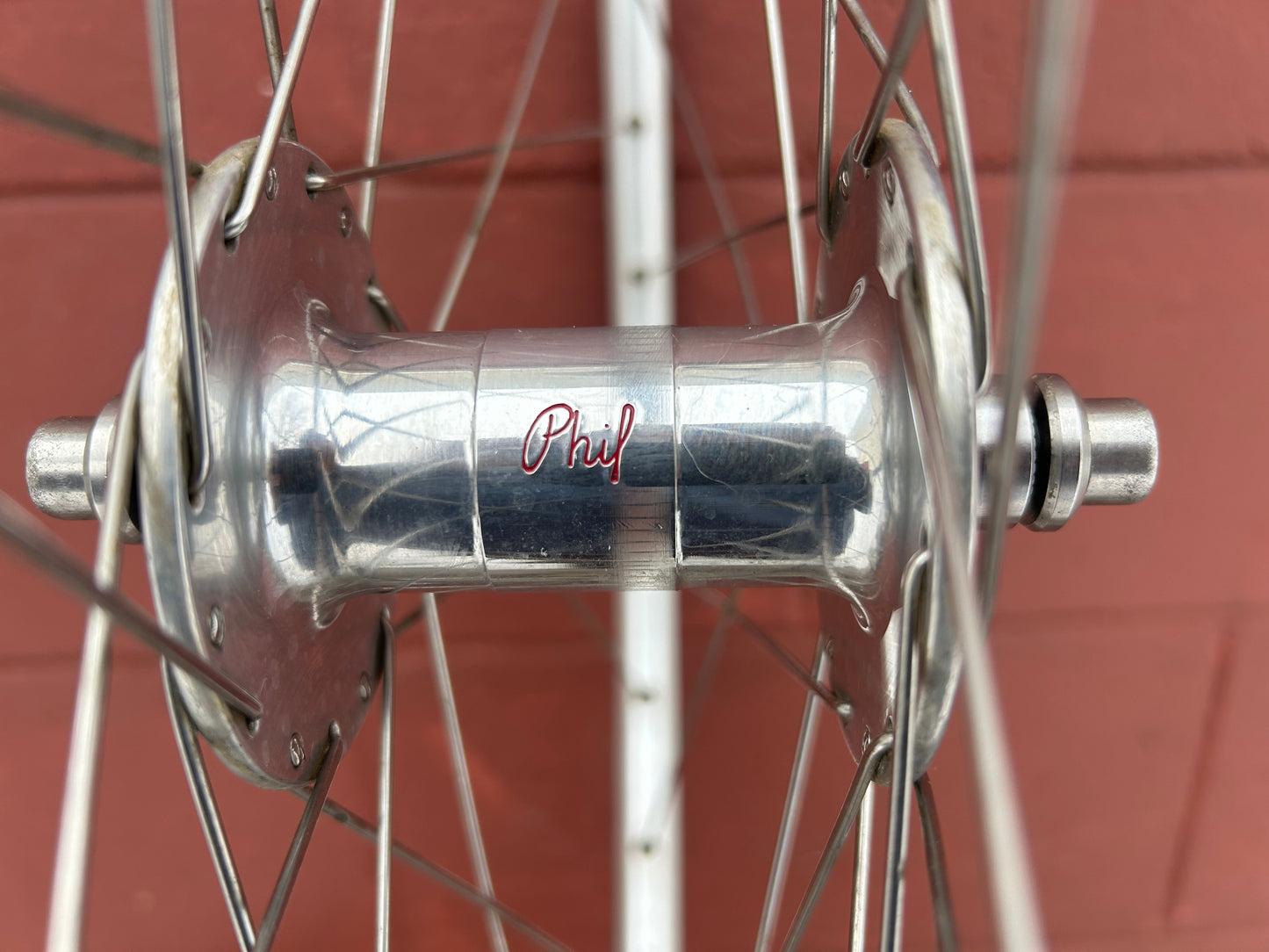 Phil Wood 26" 100/135 Bolt On  Rim Brake Wheelset