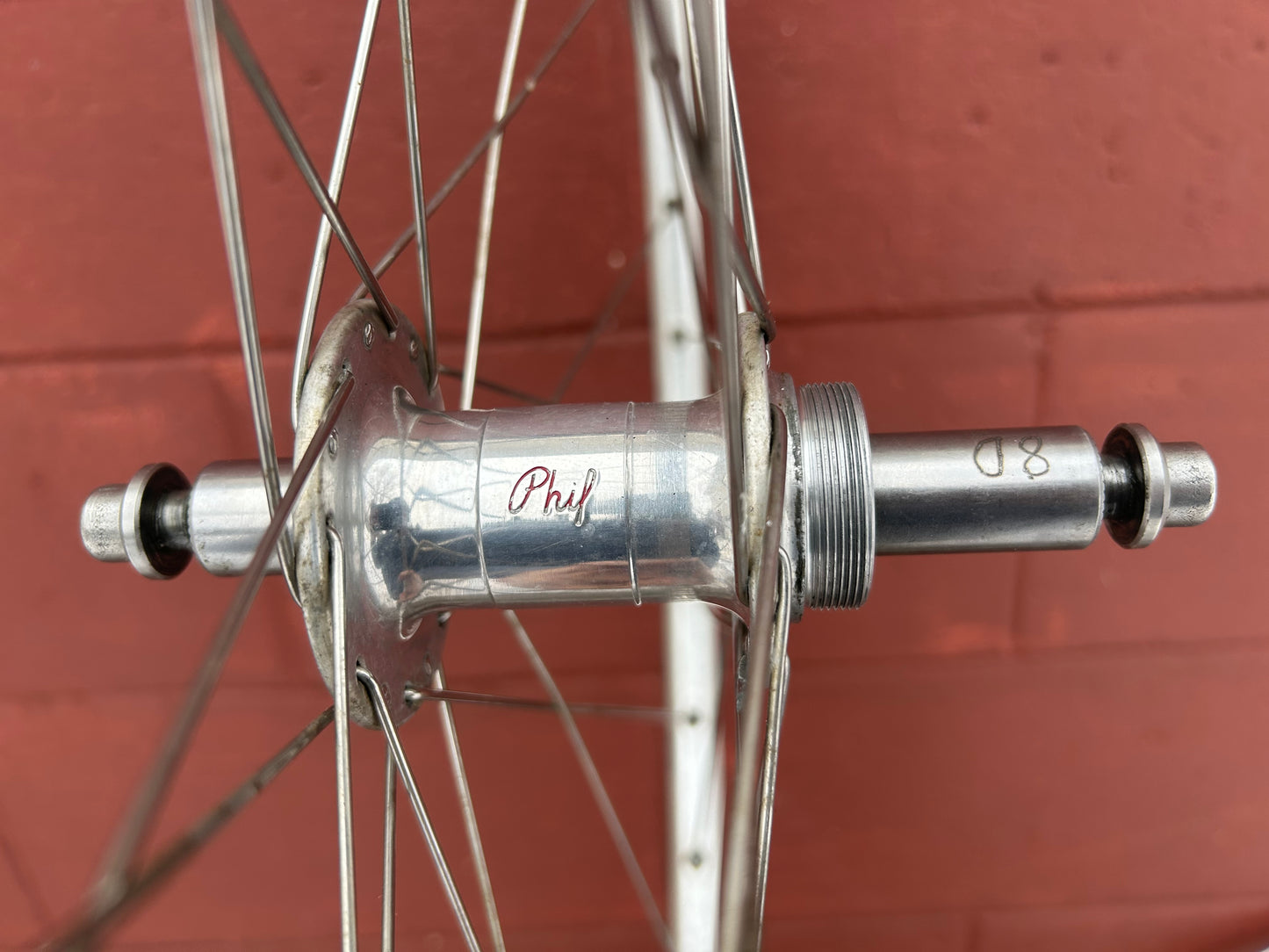 Phil Wood 26" 100/135 Bolt On  Rim Brake Wheelset