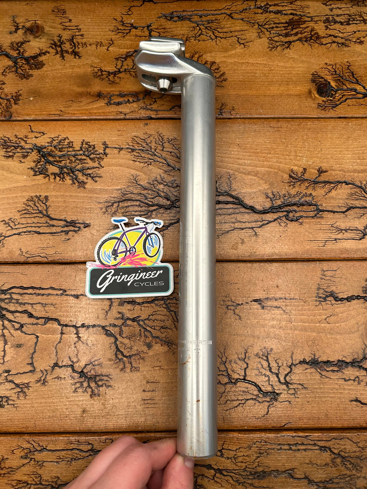 30.2mm x 320mm Silver Seatpost