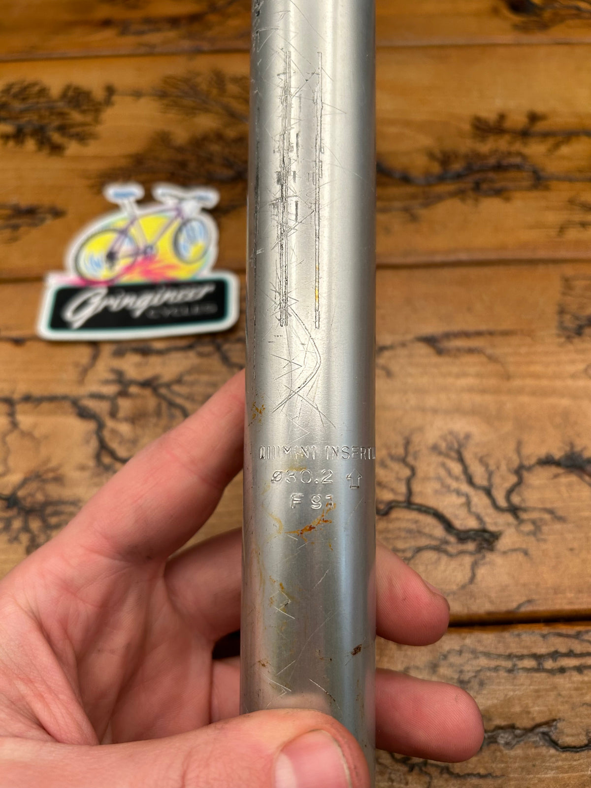 30.2mm x 320mm Silver Seatpost