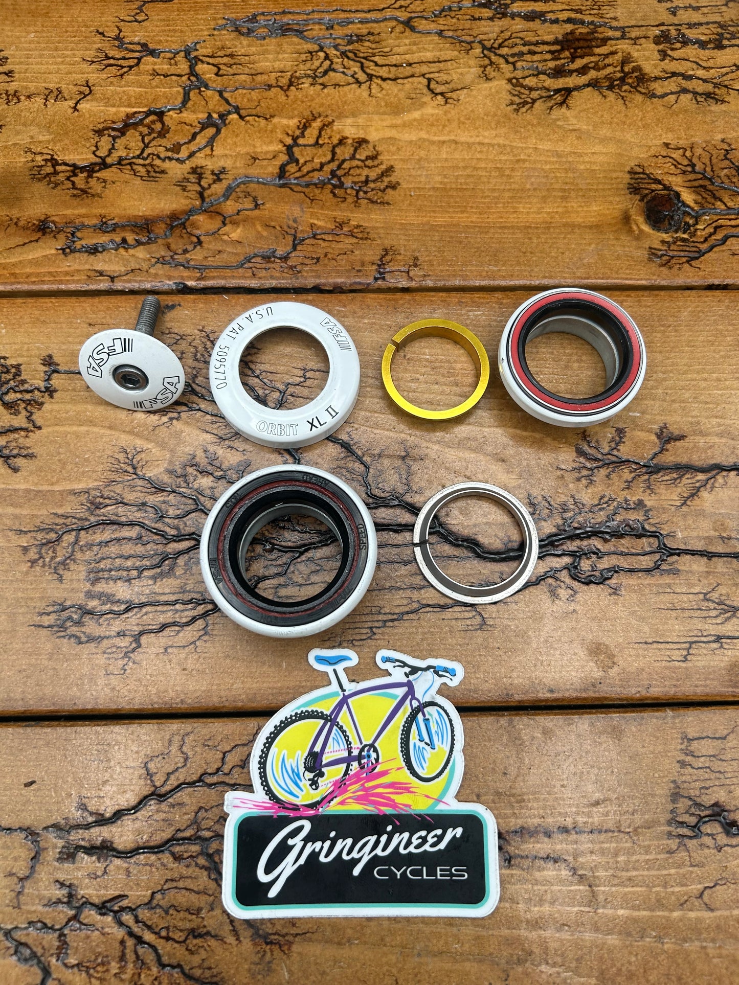 FSA Orbit XL II White 1 1/8 Inch Threadless Headset