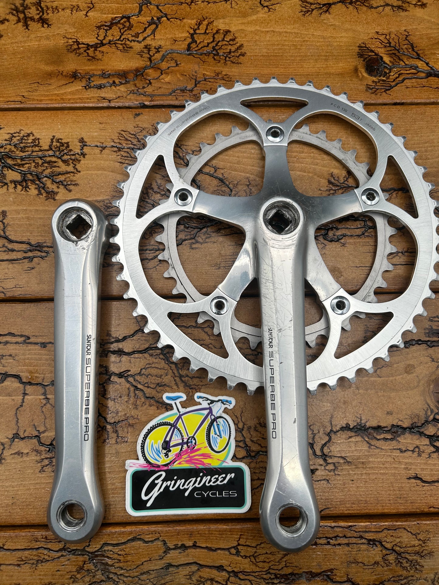 Suntour Superbe Pro 53/39 172.5mm Crankset