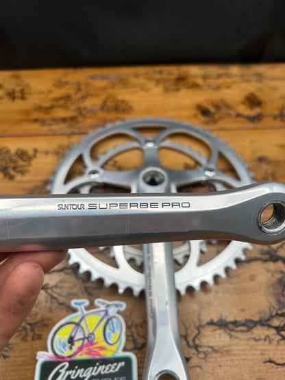 Suntour Superbe Pro 53/39 172.5mm Crankset