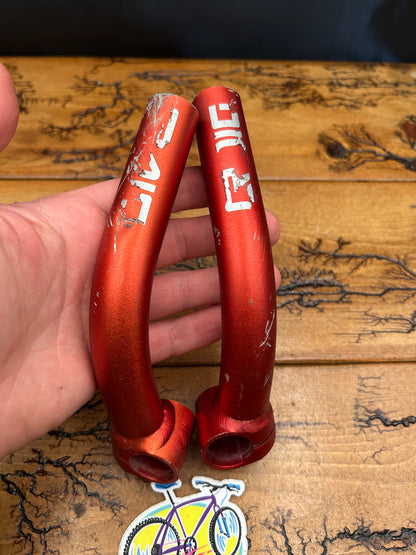 Craig Metalcraft Red / Orange Aluminum Bar Ends