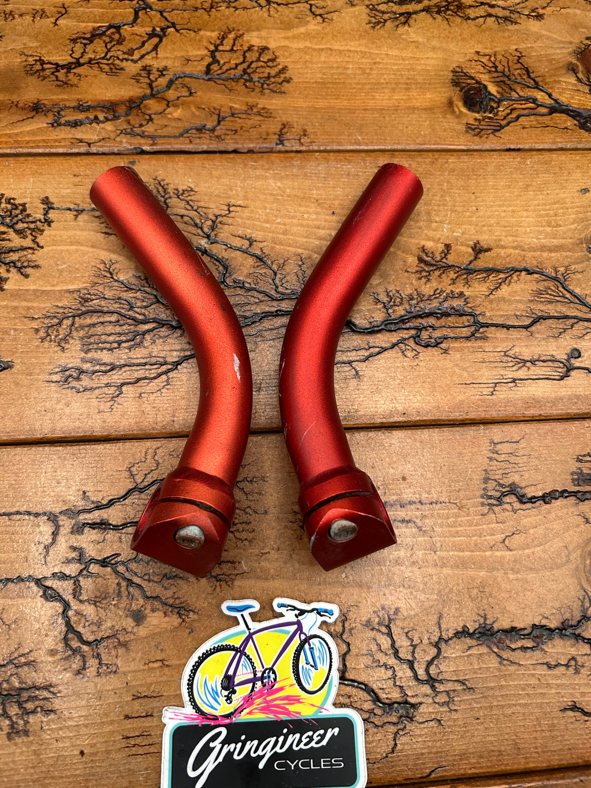 Craig Metalcraft Red / Orange Aluminum Bar Ends