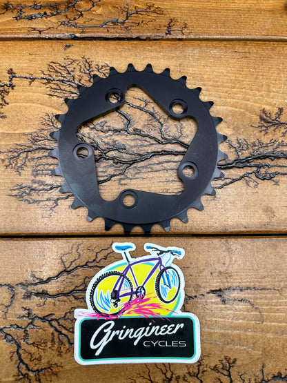 Blackspire 28 Tooth 74 BCD 5 Bolt Black Chainring NOS