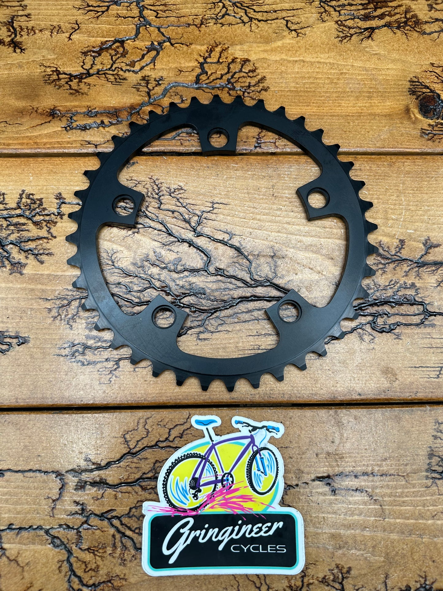 Blackspire 40 Tooth 110 BCD 5 Bolt Black Chainring NOS