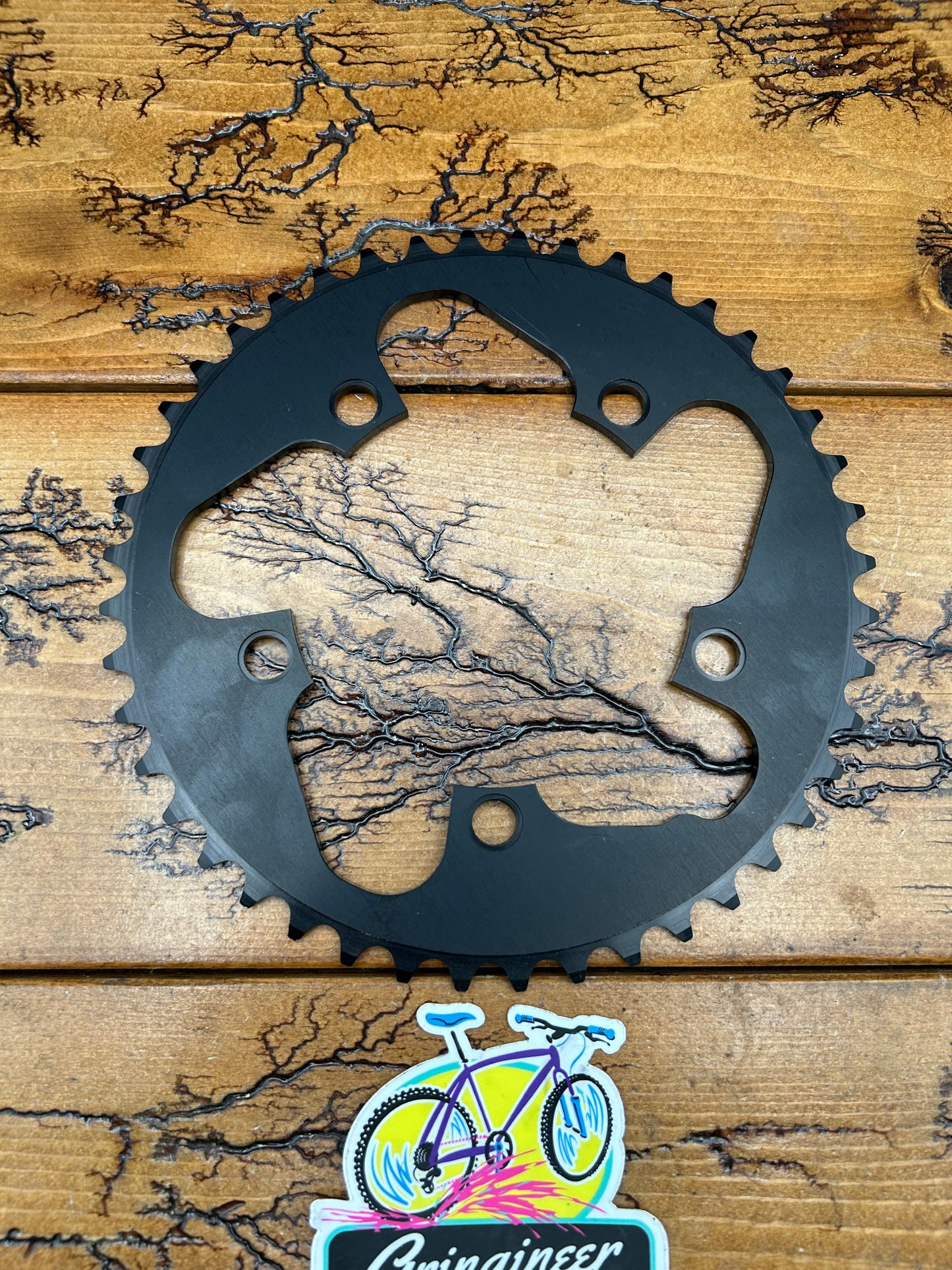 Blackspire 44 Tooth 110 BCD 5 Bolt Black Chainring NOS