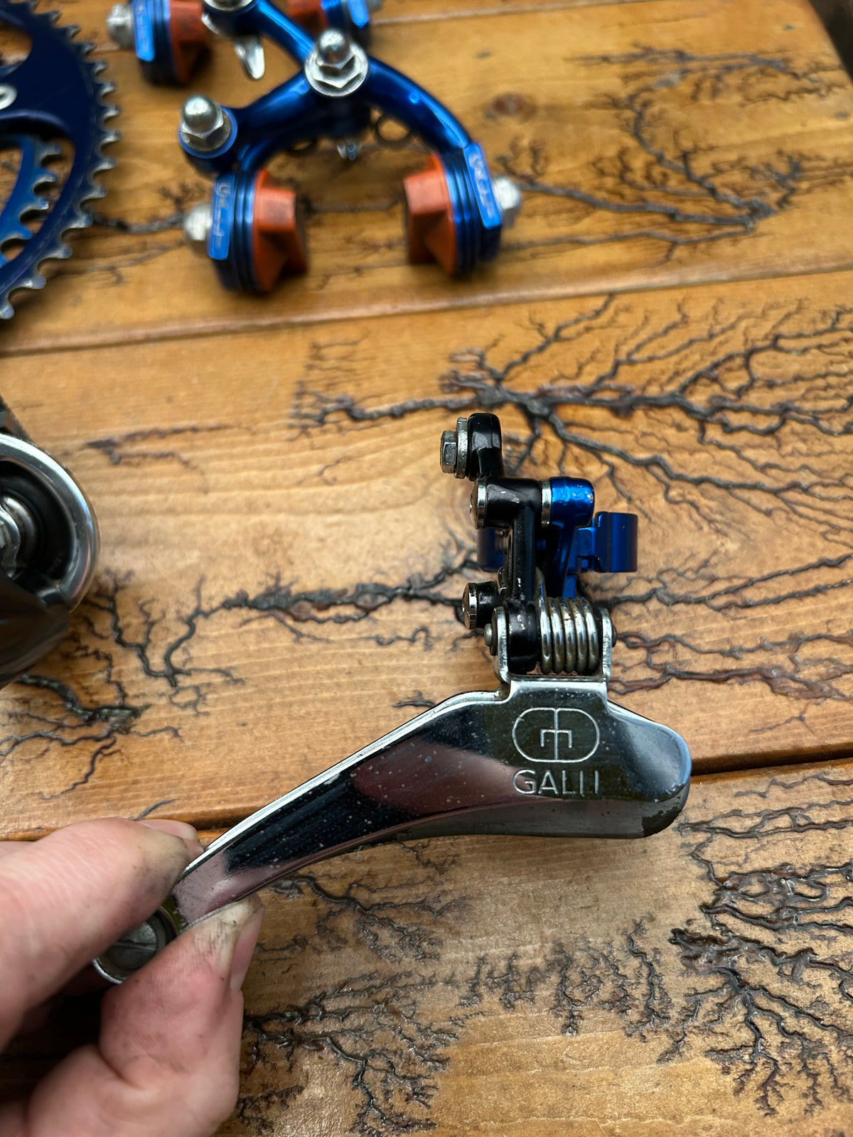 Galli Aerodynamic KL / Criterium Blue Anodized Mini Groupset