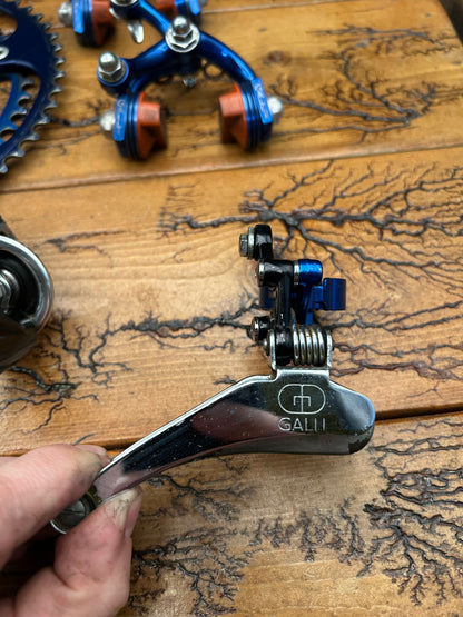 Galli Aerodynamic KL / Criterium Blue Anodized Mini Groupset