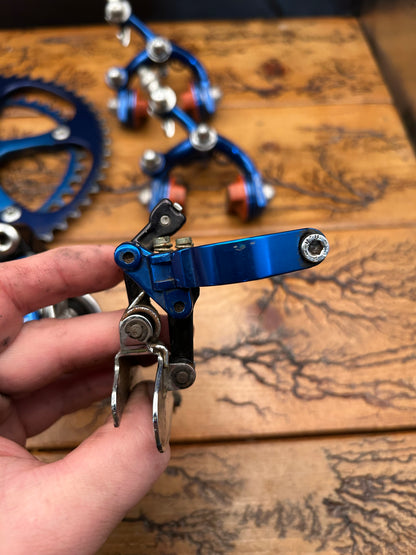 Galli Aerodynamic KL / Criterium Blue Anodized Mini Groupset