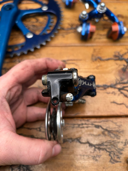 Galli Aerodynamic KL / Criterium Blue Anodized Mini Groupset