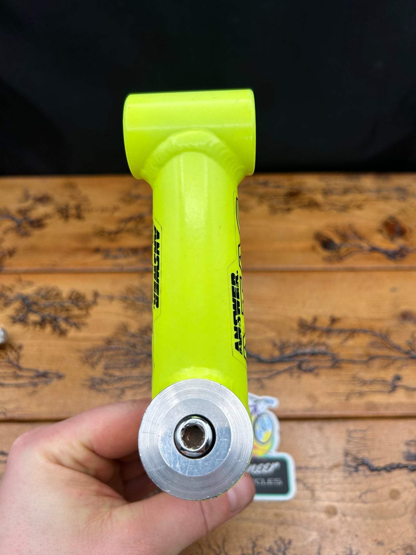 Answer ATAC Easton Taperwall 115mm 1 1/4 Inch Neon Yellow Quill Stem